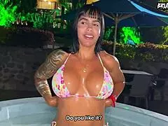 hey anissa miller you're brian evansx's cuckold girlfriend but that big ass milf sayafit is cheating with muscular bodybuilder action including anal and wet pussy riding