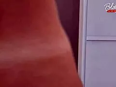 Wife undergoes hard blowjob deep throat training with cum on face