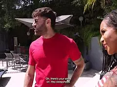 Ebony Step Mom Uses Me For Revenge On Cheating Step Dad.