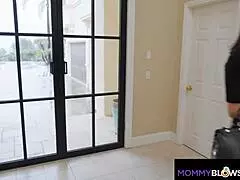 Mommyblowsbest says, Watch me suck the neighbor's monster cock with deepthroat and handjob.