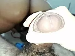 She licks her stepbrother's hard cock, leaving it wet for fucking her pussy in outdoor setting.