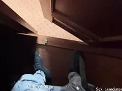 caught stepmom jerking off, helped with anal prep