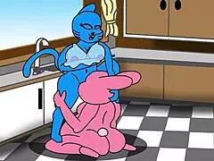 Richard Fucks Nicole Watterson with Monster Cock in Hentai Style