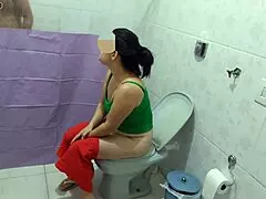 stepmom puts curtain to watch stepson in shower