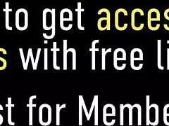 asian milf maxine x uses her oriental feet for footjob in pantyhose