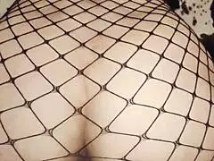 Fishnet underwear looks so exciting