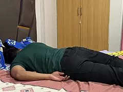 desi step father goes for a hardcore fuck with his step daughter in missionary position