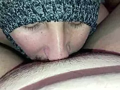 teen performs oral on horny neighbor with juicy pussy