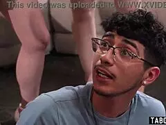 Panties stealer, are you ready for this reverse gangbang by hot neighborhood milfs?