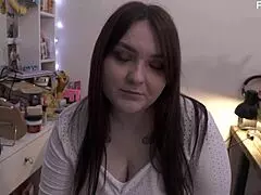 he tells her he's going to fuck her ass and she'll love it