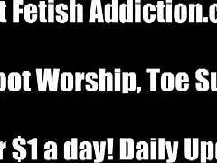 Latina milf commands you to worship her feet in bdsm