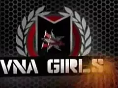 Julia Ann takes glass dildo deep in her pussy.