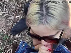 Blonde Latina Milf Gets Doggy On Road, Cum In Mouth