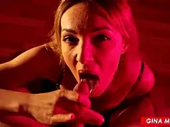 I'm a milf with sexy ass sucking cock and swallowing cum in POV, feeling so hot