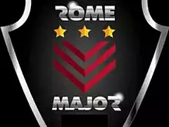 Rome Major cums on Ashley Sins' trimmed pussy after blowbang, muff diving, banging, licking, and riding in pornstar scene.