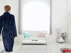 Short Hair MILF, Is It Thrilling To Get Analed By Your Stalker On The Sofa?