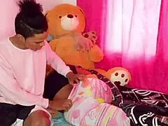 Surprising Curly Latina Stepsister With Rough Doggystyle Monster Cock Sex