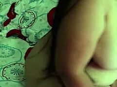 Girl with big natural tits squirts in homemade scene