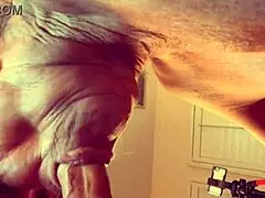 Granny Velma Dinkley in cocksucking cumundrum with open bathrobe