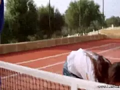 Lustful Tennis Lesbians On The Court