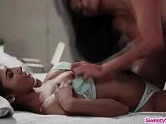 Teen babysitter talks with lesbian boss.