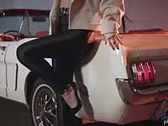 big round ass milf blonde polina striptease for playboy in a convertible, wanna see more?