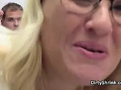 Eating Milf Doctor's Pussy While Teen Rides Dick?