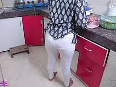 Sasur Bahu In Kitchen With Great Positions- Father-In-Law Secretly Grabbed The Daughter-In-Law And Fuck Her Tight In The Kitchen
