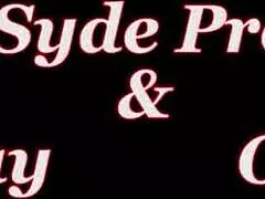 Sara jay bends over, masturbating her wet pussy in lingerie.