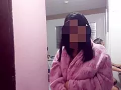 the stepson catches his stepmom fingering her tight asshole