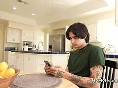 Freeuse blowjob and titty fuck for graduation