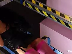 Lucky Dude Bangs Slim Chick in Various Poses