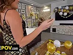 my wife watched me fuck our blonde milf real estate agent next to her first freeuse threesome