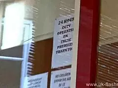 Chubby Sarah Jane enjoys public masturbation outdoors