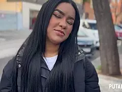 Putalocura - pillada a la venezolana culona ambar bunny termina con un rico creampie