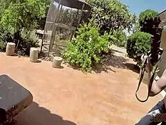 Dildo Fun Leads to Squirting Surprises Outdoors