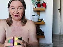 Granny Mariaolds Excels In Messy Dick Cleaning Skills