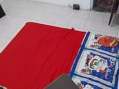 brunettes prepare happily before starting scene to record spanish homemade porn