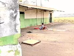 oh wow, the big-dicked head boy finally bangs his short classmate with that long cock right at the principal's window! 😍