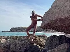 Milf Accidentally Masturbates Cock On Beach