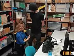 Busty MILF LP officer orders thief to satisfy her. With intense oral action!