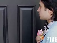 Prom bombshell Kiki Daire with Elias Cash.