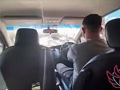 The cuckold takes us for a ride while I fuck his wife in the car 😈