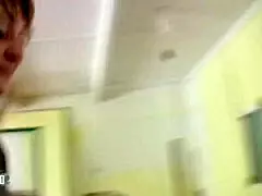 skinny french blonde milf gets ass fucked for cash in warehouse