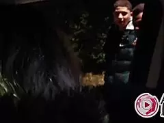 Tiffany And Mama Cum Hard On Strangers' Cocks In Alley Night Adventure