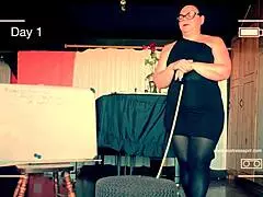 Mistress April Commands Her Restrained Slave!