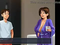 Stepmom and son in summertime saga