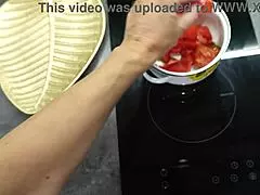 Hubby Films Fucking His Mature Wife In The Kitchen Wearing Pantyhose