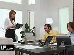 World's Best Boss Pays Pervy Employees with Pierced Tits and Big Ass
