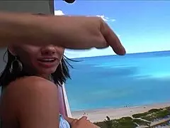 Isabella Amour in a POV scene with intense action